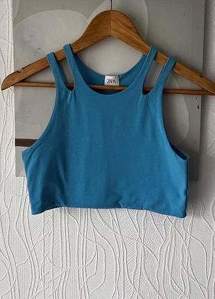 Топ трикотажний zara p.xs