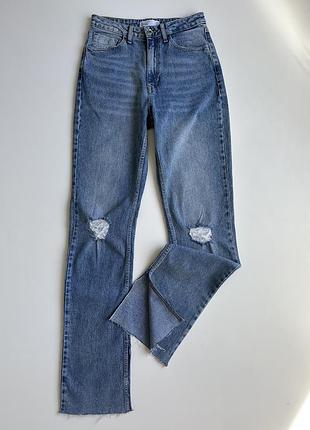 Джинси базові з розрізами alcott denim