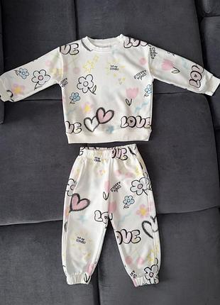 Костюм 18-24 92 zara світшот і штани