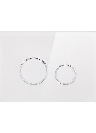 Панель смыва для унитаза qtap nest qt0111v1164gw