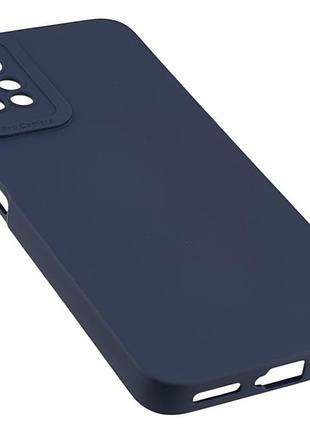 Чехол pro camera для xiaomi redmi note 11 pro/ note 11 pro 5g бампер с микрофиброй темно-синий 3