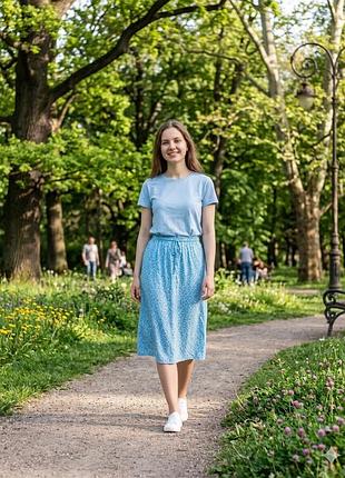 Юбка женская (лето) бренда 
"marks &amp; spencer", xs/s, 100% вискоза.