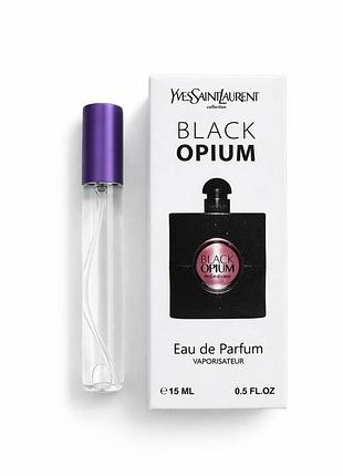 Духи женские yves saint laurent black opium 15 мл парфюм ив сен лоран блек опиум