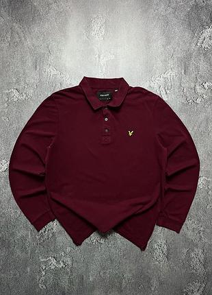 Vintage винтажный лонгслив lyle & scott лайл скотт big logo биг лого casual кэжуал striped в полоску size xl размер хл