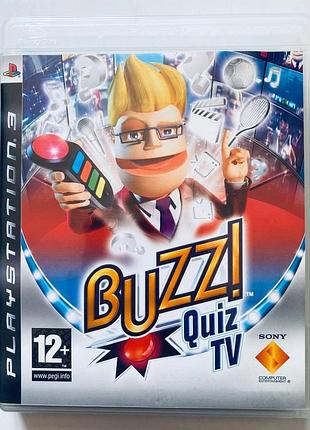 Buzz! quiz tv, б/в, англійська версія - диск для playstation 3