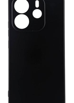 Чохол silicone case для xiaomi redmi note 14 4g eu (код 24117rn76e) бампер із мікрофіброю чорний