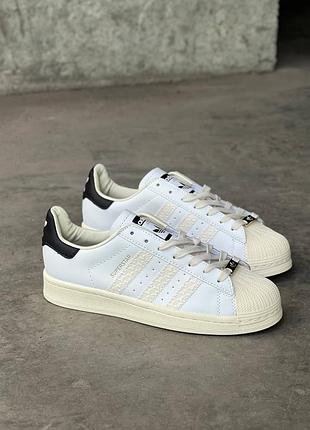 Кроссовки adidas superstar x wales bonner wonder white croc premium распродаж sale