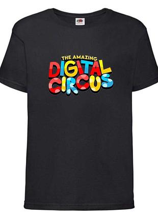 Футболка удивительный цифровой цирк (the amazing digital circus 01) черная, 104-116-128-140-152-164 размер