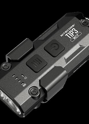 Ліхтар наключний nitecore tip3 mct (usb type-c, 720лм, 92м, 650маг), чорний