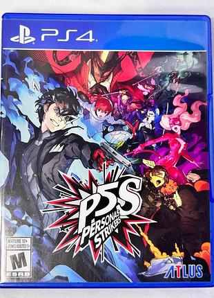 Persona 5 strikers, б/у, английская версия - диск для playstation 4