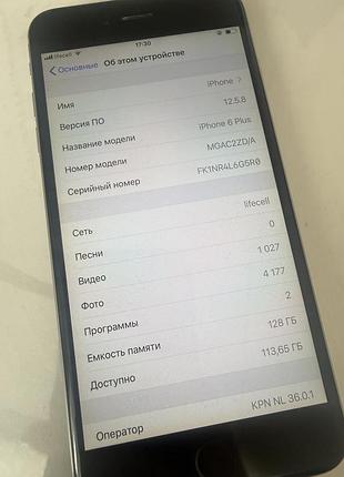 Iphone 6 plus 128gb, рабочий 3