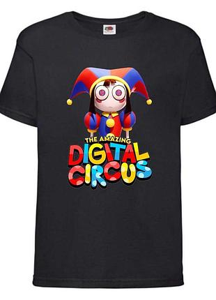 Футболка удивительный цифровой цирк (the amazing digital circus 05) черная, 104-116-128-140-152-164 размер