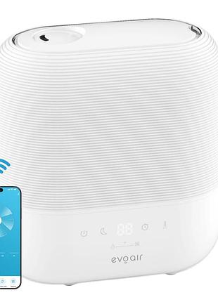 Ультразвуковой увлажнитель воздуха evoair umiva 4700, wi-fi управления, резервуар 4.8 л, ароматерапия, индикатор влажности и