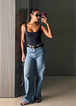 Женская хлопковая майка h&amp;m