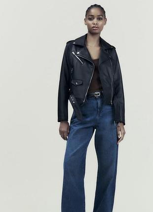 Косуха zara куртка зі штучної шкіри