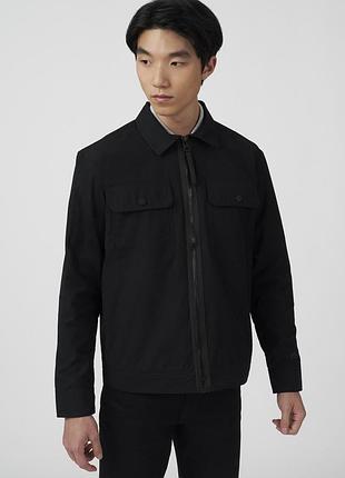 Оригінальна куртка lacoste water-repellent zip canvas overshirt
