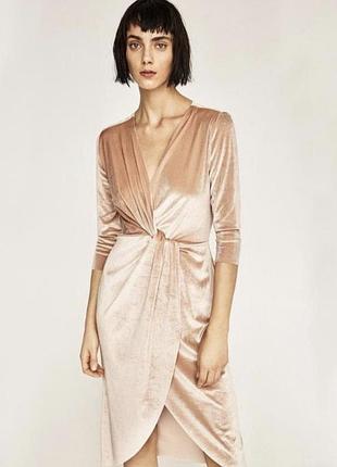 Оксамитова сукня zara