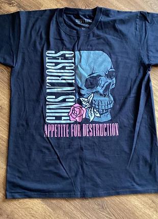 Футболка мерч gunsnroses розмір l