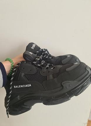 Кроссовки balenciaga чёрные