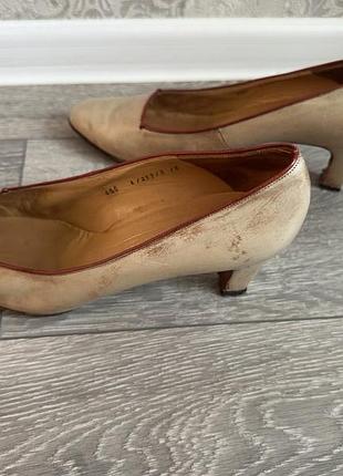 Туфли женские bally suisse, 39,5, оригинал, кожа бежевые