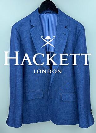 Hackett london чоловічій льняний піджак блейзер льон