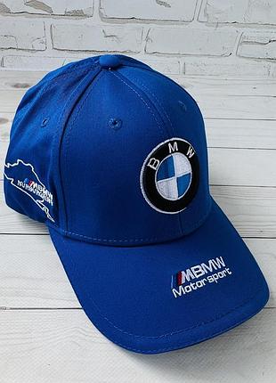 Синяя хлопковая бейсболка bmw (люкс)