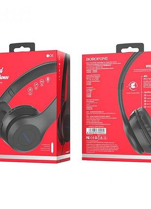 Накладні навушники borofone bo5 (3.5mm/1.2m) чорний