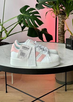 👟 кроссовки adidas superstar xlg pink white / наложка bs👟