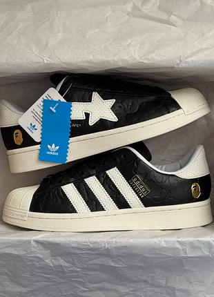👟 кроссовки bape x adidas superstar x atmos sstr / наложка bs👟