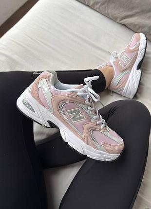 Кроссовки new balance 530 pink white