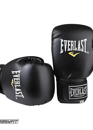 Боксерські рукавички everlast 6 унцій (6 oz) чорні