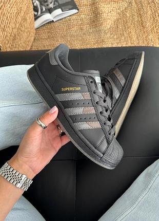 👟 кроссовки adidas superstar x dime black / наложка bs👟