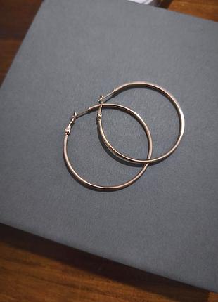 Сережки-кільця xuping jewelry з медичного золота