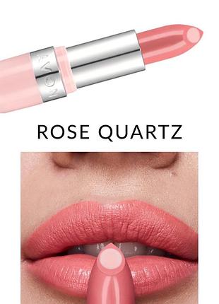 Глянцева  губна помада avon супер зволоження rose quartz