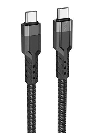 Кабель type-c hoco u110 60w живлення та передачі даних, колір чорний 6931474770622