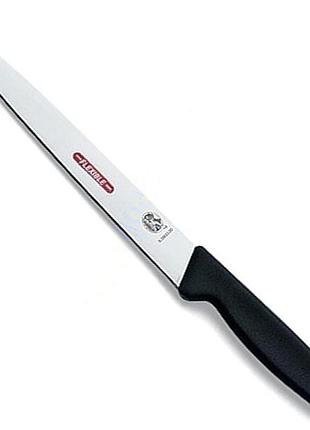Ніж кухонний філейний victorinox fibrox 20 см, чорний
