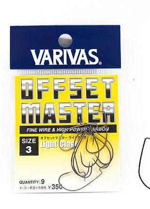 Крючок оффсетный varivas offset master light class #3 9pcs (va 70402)