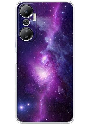 Чехол силиконовый с картинкой на infinix hot 20 4g (космос)