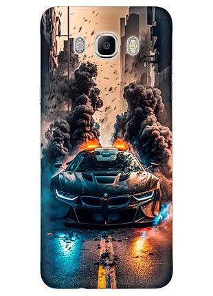 Чехол силиконовый с картинкой на samsung galaxy j5 2016 (j510) (машина bmw i8)