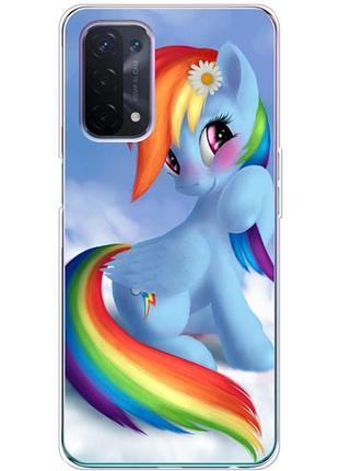 Чехол силиконовый с картинкой на oppo a54 5g (литл пони, my little pony)
