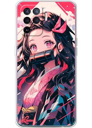 Чехол силиконовый с картинкой на oppo a94 (аниме, anime)