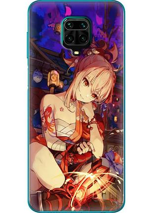 Чехол силиконовый с картинкой на xiaomi redmi note 9 pro max (аниме, anime)