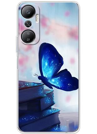 Чехол силиконовый с картинкой на infinix hot 20 4g (бабочка)