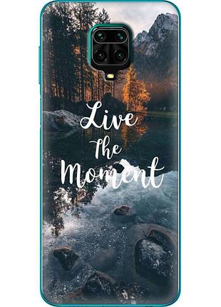 Чехол силиконовый с картинкой на xiaomi redmi note 9 pro max (природа, озеро в горах)