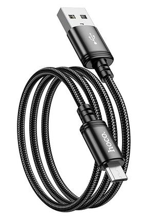 Кабель hoco x89 wind charging data cable micro black 5