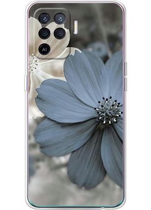 Чехол силиконовый с картинкой на oppo a94 (цветок гербера)