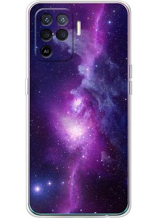 Чехол силиконовый с картинкой на oppo a94 (космос)