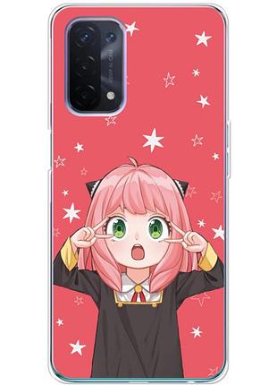 Чехол силиконовый с картинкой на oppo a54 5g (аниме, anime)