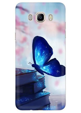 Чехол силиконовый с картинкой на samsung galaxy j5 2016 (j510) (бабочка)