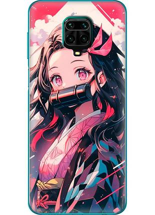 Чехол силиконовый с картинкой на xiaomi redmi note 9 pro max (аниме, anime)